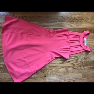 free people beach coral dress